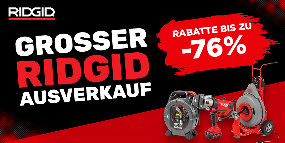 ausverkauf ridgid