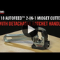 RIDGID AUTOFEED 2-in-1 Mini-Rohrabschneider für Kupfer (inkl. Ratschengriff) 6-28 mm (Modell 118) 