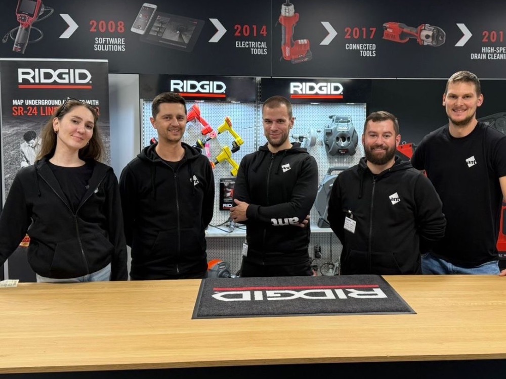 Das ant-Team im RIDGID-Verkaufsgeschäft